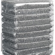 Mesh Sponge Scrubbers Lightweight Silver Black, 100mm x 150mm x 20mm, 10 Sponges Pack